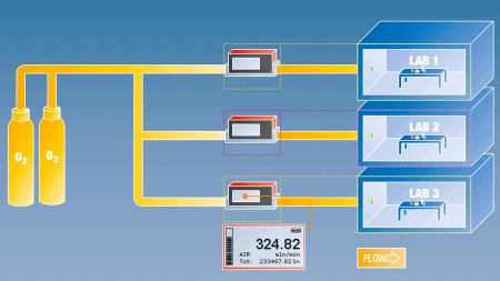 Gasverbrauchsmessung mit batteriebetriebenen Durchflussmessern von Vögtlin