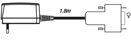 Steckernetzteil für Massendurchflussregler mit Display Option Spot/Setspot