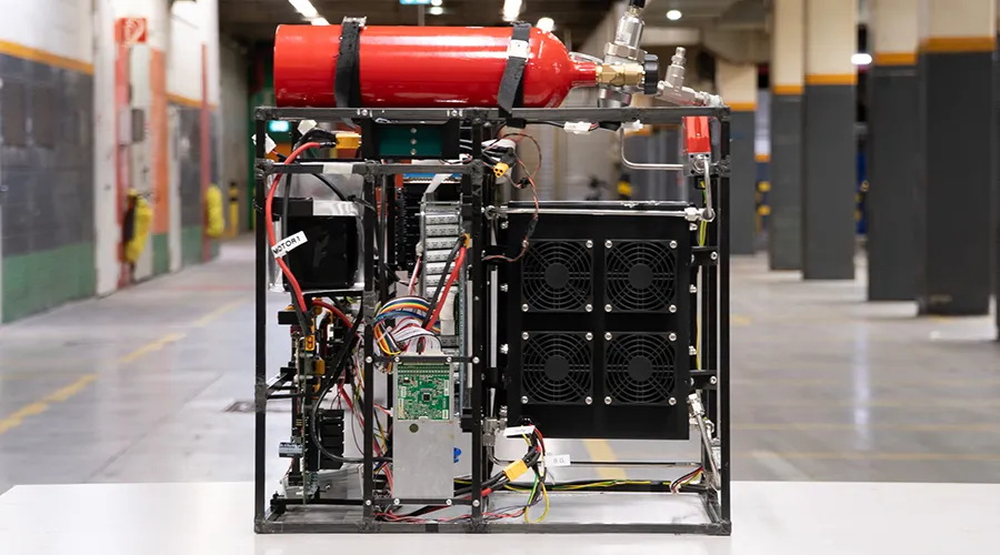 Complete recording of the engine from the H2 vehicle “Hydraix II” by Ecogenium.