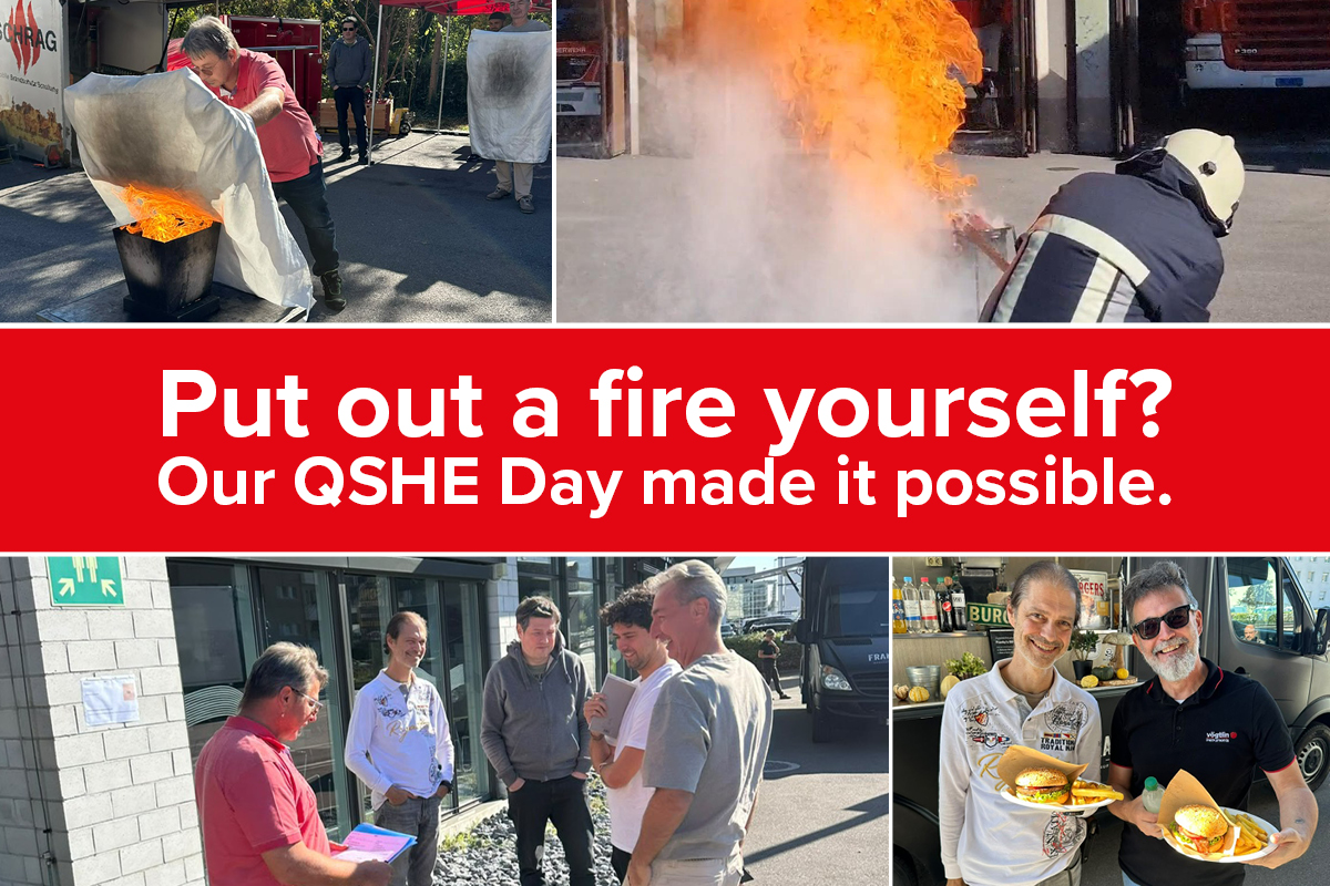 Put out a fire yourself? Our QSHE Day made it possible.