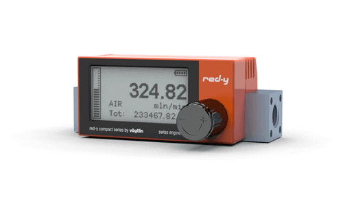 Digital Mass Flow Meter 1/4" Alu Version with Valve