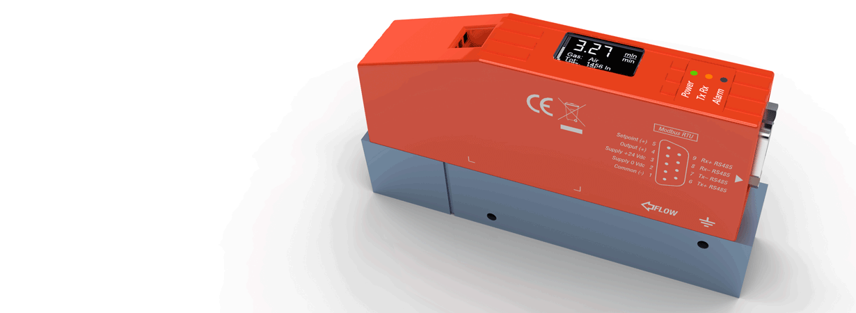 Thermal Mass Flow Meters & Controllers for Gases with built-in display