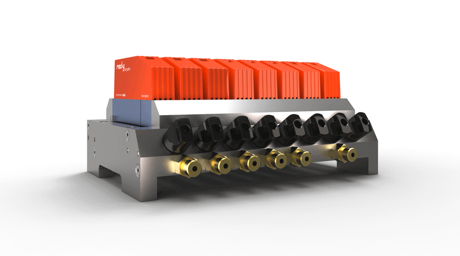 Vögtlin OEM System with eight Mass Flow Controllers