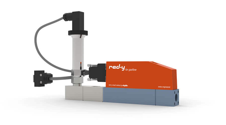 Elektronischer Vordruckregler für Gase mit integrierter Durchflussmessung red-y smart pressure controller GSB