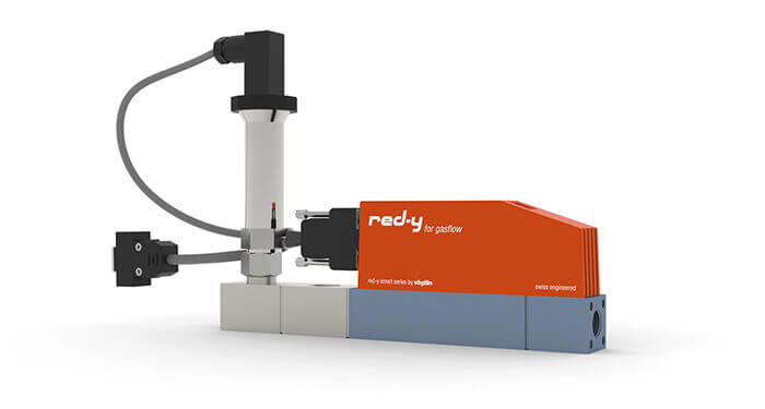 Pressure Controller for Gases with Integrated Flow Measurement