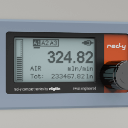 Battery powered digital mass flow meter red-y compact series panel mounting kit