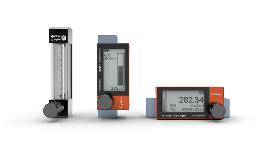 Batteriebetriebene digitale Durchflussmesser mit eingebautem Handregelventil als Schwebekörper-Alternative